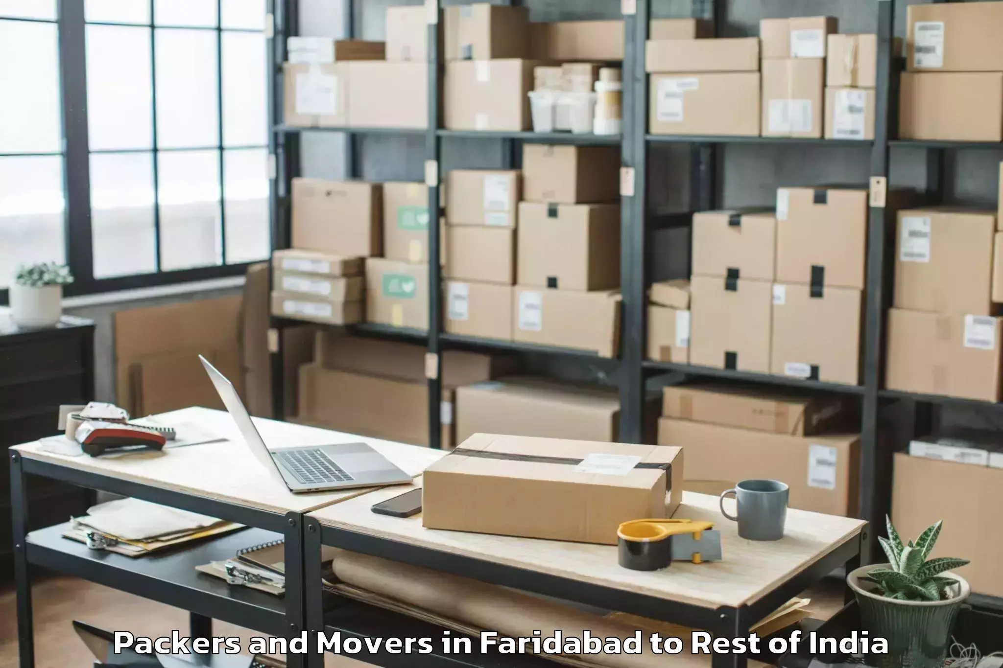 Trusted Faridabad to Thiruvettakudy Packers And Movers